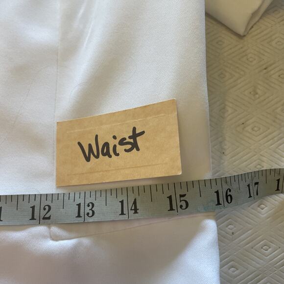 Danny & Nicole Bride/Mother/Grandmother One Piece White Suit Midi Dress Size 8 - Picture 5 of 9